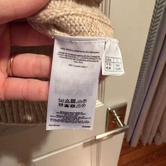Brooks Brothers Tan Crewneck Sweater - Picture 3 of 3
